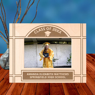 Cap N Tassel Stylish Arch 6x4L Abschluss Picture Geätzte Rahmen