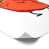 Cap-thicc-um Capsicum Pfeffer Pun Poster (Ecke)