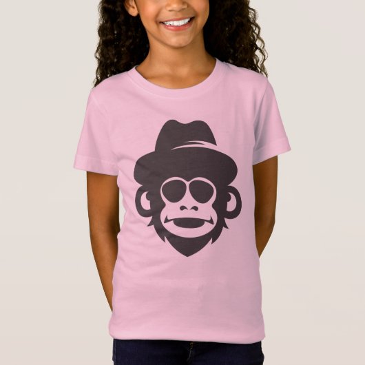 Cap-tivating Simian Style: Affe mit Hut T-Shirt (Vorderseite)