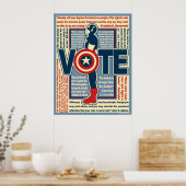 Cap will Ihnen zur Abstimmung Poster (Küche)