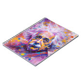 capa de caderno Einstein neon Notizblock (Linke Seite)