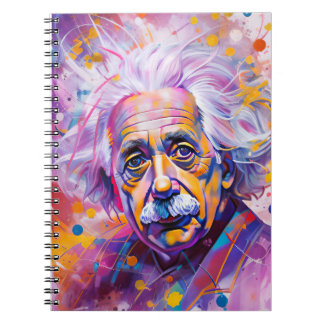 capa de caderno Einstein neon Notizblock