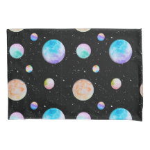 Capa de Travesseiro Linha Galáxia de Tinta