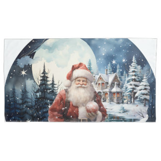 Capa de Travesseiro(Pillowcase)Noite do Papai Noel Kissenbezug