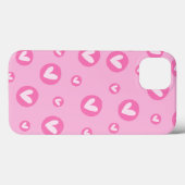 Capa IPhone Padrão de Corações Rosa Case-Mate iPhone Hülle (Rückseite (Horizontal))
