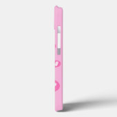 Capa IPhone Padrão de Corações Rosa Case-Mate iPhone Hülle (Rückseite / Links)