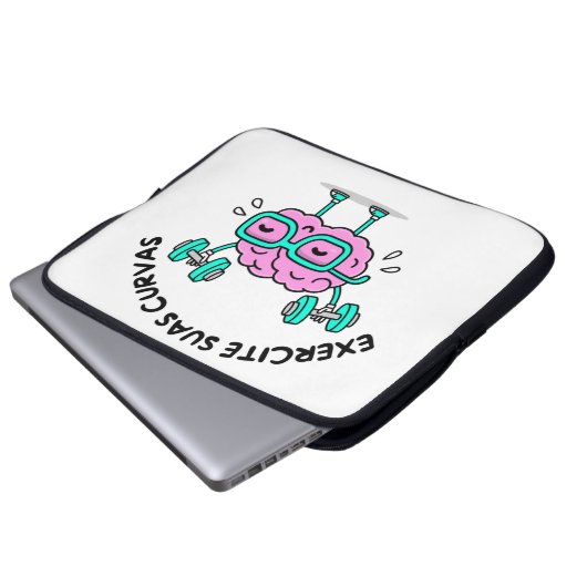 Capa Laptop 15 polegadas Exercite Suas Curvas Laptopschutzhülle (Vorne Knopf)