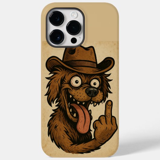 CAPA PARA CELULAR CACHORRO LOUCO Case-Mate iPhone HÜLLE (Rückseite)