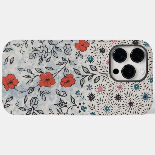 Capa para celular florais artístico  Case-Mate iPhone hülle (Rückseite (Horizontal))