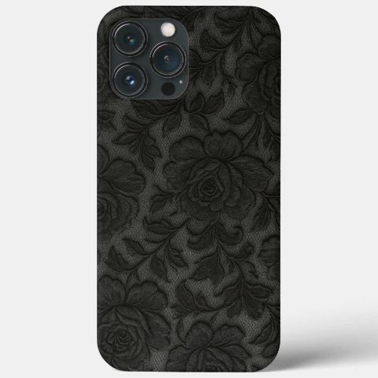 CAPA PARA CELULAR Renda floral em preto desing Case-Mate iPhone Hülle (Rückseite)