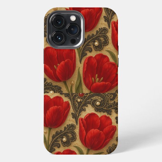 Capa para celular Tulipas e Renda DESIGN iPhone Hülle (Rückseite)