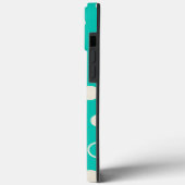 CAPA PARA DESIGN Padrão Gráfico em Turquesa        Case-Mate iPhone Hülle (Rückseite / Links)