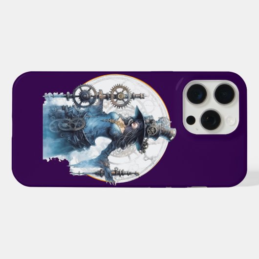 Capa para iPhone 15 Pro Max Evocação Steampunk Hülle (Rückseite (Horizontal))