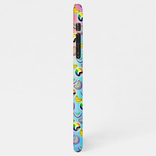 Capa Para iPhone RAINBOW Liebe Lgbtqia+ iPhone Hülle (Linke Seite)