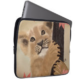 Capa para laptop filhote de leão brincando laptopschutzhülle (Vorne Rechts)
