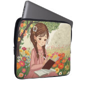 Capa para laptop Menina no Jardim Laptopschutzhülle (Vorne Rechts)
