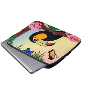 Capa para laptop Tucano e borboletas Laptopschutzhülle (Vorne Knopf)