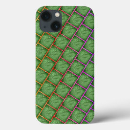 Capa verde com 'tellinha' colorida, para Iphone... Case-Mate iPhone Hülle
