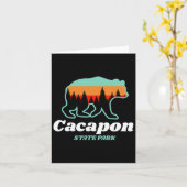 Capacon Staat Park West Virginia Bear Summer Karte (Gelbe Blume)