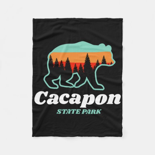 Capacon State Park West Virginia Bär Sommer Fleecedecke (Vorderseite)