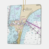 Capan Canaveral Nautical Chart Keramikornament (Links)