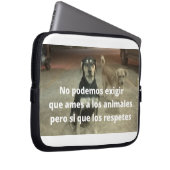 Capas para Laptops reagieren auf Los Animales Laptopschutzhülle (Vorne Rechts)