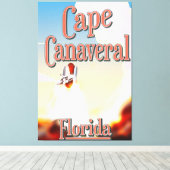 Capcanaveral-Reiseplakat Leinwanddruck (Insitu (Holzboden))