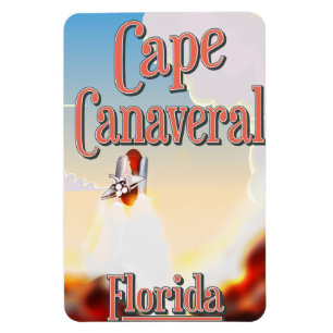 Capcanaveral-Reiseplakat Magnet