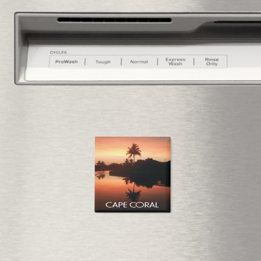 Capcoral Florida Canal Sunset Magnet (In Situ (Geschirrspüler))