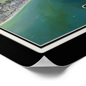 Capcoral - Ft Myers Florida Satellite Poster Karte (Ecke)