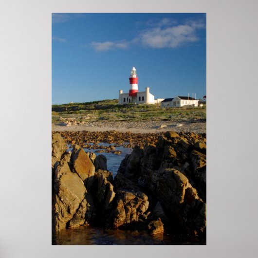 Cape Agulhas Leuchtturm, Western Cape Poster (Vorne)