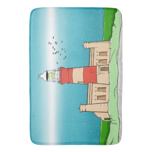 Cape Agulhas Lighthouse Badematte (Vorderseite Vertikal)
