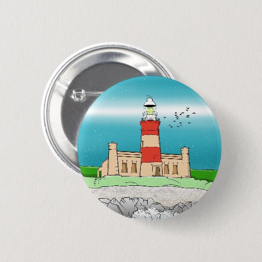 Cape Agulhas Lighthouse Button (Vorne & Hinten)