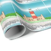 Cape Agulhas Lighthouse Geschenkpapier (Rolleneckpunkt)