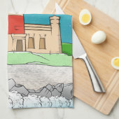 Cape Agulhas Lighthouse Geschirrtuch (Viertel Falte)