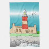 Cape Agulhas Lighthouse Geschirrtuch (Vertikal)