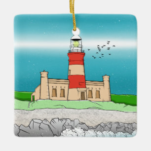 Cape Agulhas Lighthouse Keramikornament