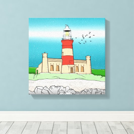 Cape Agulhas Lighthouse Leinwanddruck (Insitu (Holzboden))
