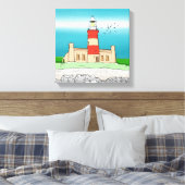 Cape Agulhas Lighthouse Leinwanddruck (Insitu (Schlafzimmer))