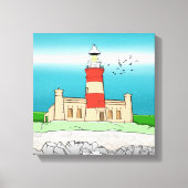 Cape Agulhas Lighthouse Leinwanddruck (Vorderseite)
