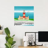 Cape Agulhas Lighthouse Poster (Heimbüro)