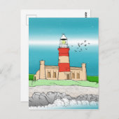 Cape Agulhas Lighthouse Postkarte (Vorne/Hinten)