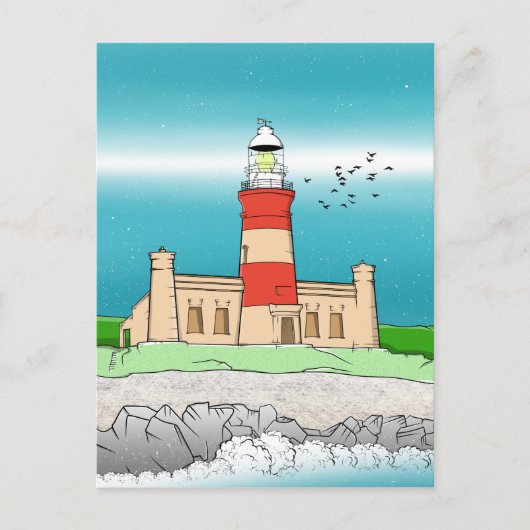 Cape Agulhas Lighthouse Postkarte (Vorderseite)