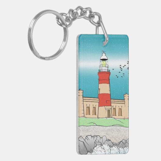 Cape Agulhas Lighthouse Schlüsselanhänger (Vorderseite links)