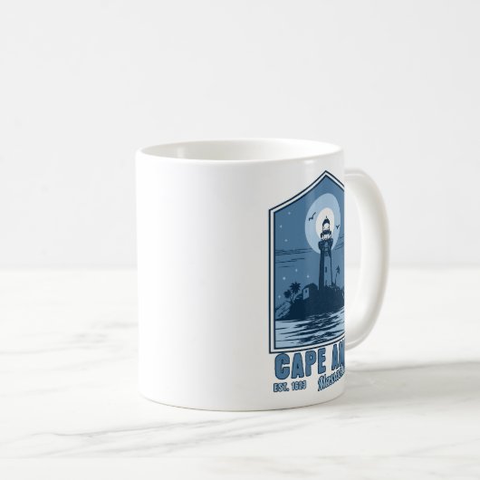 Cape Ann Est 1623 Massachusetts New England Kaffeetasse (VorderseiteRechts)