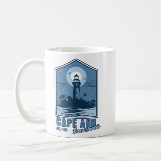 Cape Ann Est 1623 Massachusetts New England Kaffeetasse (Links)