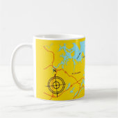 Cape Ann Massachusetts Karte Kaffeetasse (Links)