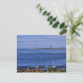 Cape Ann Twin Lighthouses-Postcard Postkarte (Stehend Vorderseite)