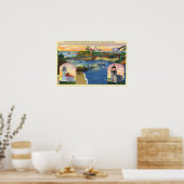 Cape Arago Bridge und Lighthouse Mouth Poster (Küche)
