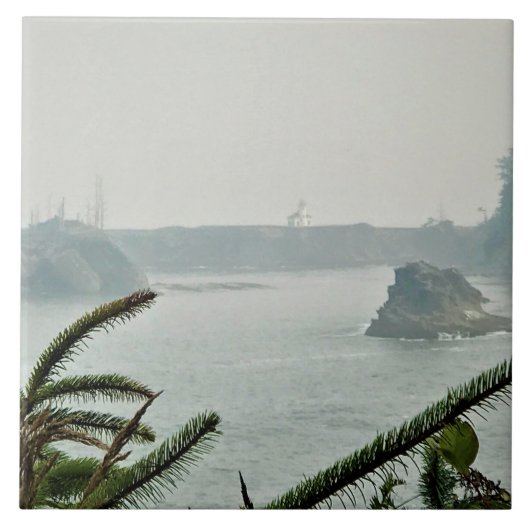 Cape Arago Lighthouse, OR Fliese (Vorderseite)